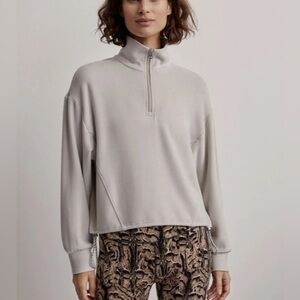 Varley Collett Gray Half-Zip Pullover Sweater Medium